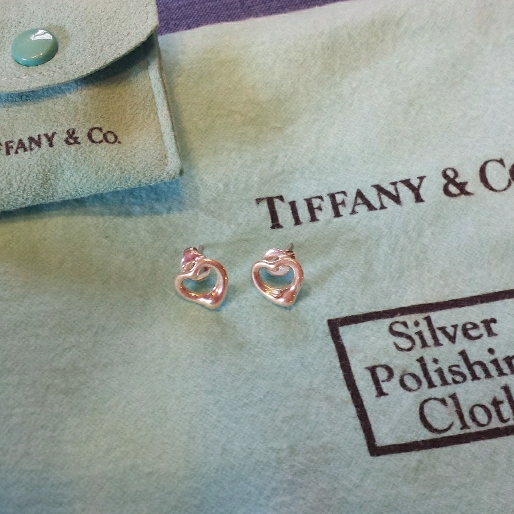 T&Co Elsa Peretti Open Heart Earrings